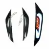 Turn signal lights front - LED Tube White Stripe - Smoke Glass - Piaggo Zip - Image 3