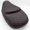 Original Duo Buddyseat - Black / Red Audi RS Pattern Stitching - Fits Sprint / Primavera - 1B004482000C2 - Image 2