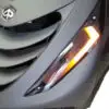 Power1 - LED Knipperlichten Voorzijde - Matrix / Flow / Audi - Smoke - Piaggio Zip - 24PI5061 - Afbeelding 2
