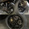 Lamborghini / MP3 style velgen set Vespa Sprint / Primavera - 50cc modellen met trommelrem achter - Afbeelding 5