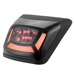 Zelioni LED Achterlicht - Vespa GTS / GTV - Modellen vanaf 2023 - Smoke / Zwart - Rood / Chroom