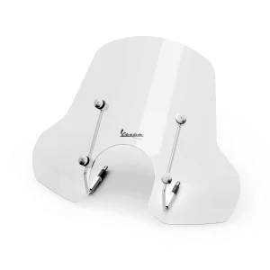 Original Vespa Windshield - Vespa GTS / GTV - 125cc ~ 310cc - Keyless Models From 2023 - Transparent - Medium High - 1B010112
