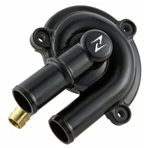 Zelioni Water Pump Cover - Vespa GTS - Piaggio MP3 / Carnaby etc. - 125cc ~ 300cc - 877528 - Black / Chrome
