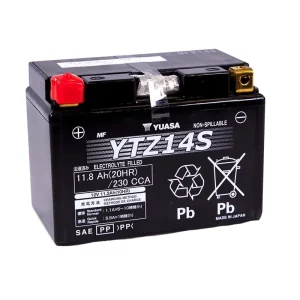 Batterie YTZ14S - 12v-11.2Ah (inkl. Gelpack)
