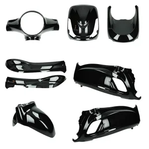 Kappenset - Sym Fiddle 2 - 8-delig - Glans Zwart