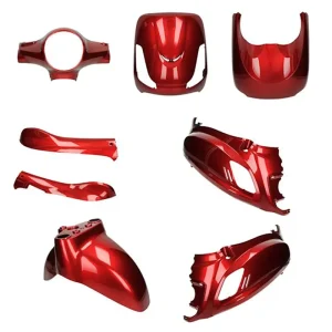 Kappenset - Sym Fiddle 2 - 8-delig - Bordeaux Rood