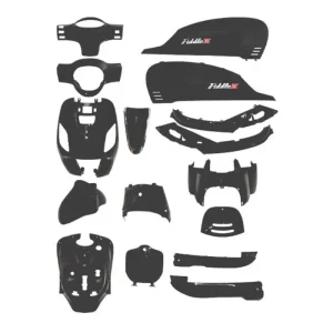 Kappenset - Sym Fiddle 3 - 16-delig - Mat Zwart