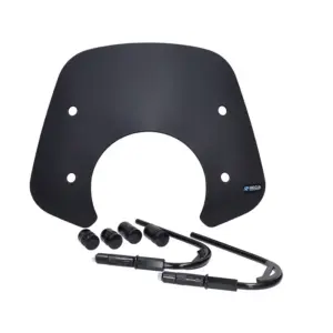 Laag Windscherm - Vespa GTS 250 / 300 - Nieuwe modellen na 2024 - Mat Zwart